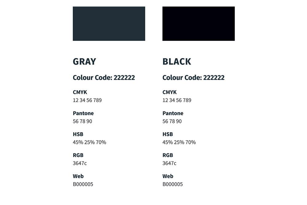 Logo colours